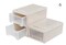 Drawer Unit Plastic, 6 Quart Stacking Plastic Storage Drawers, 3 Packs
